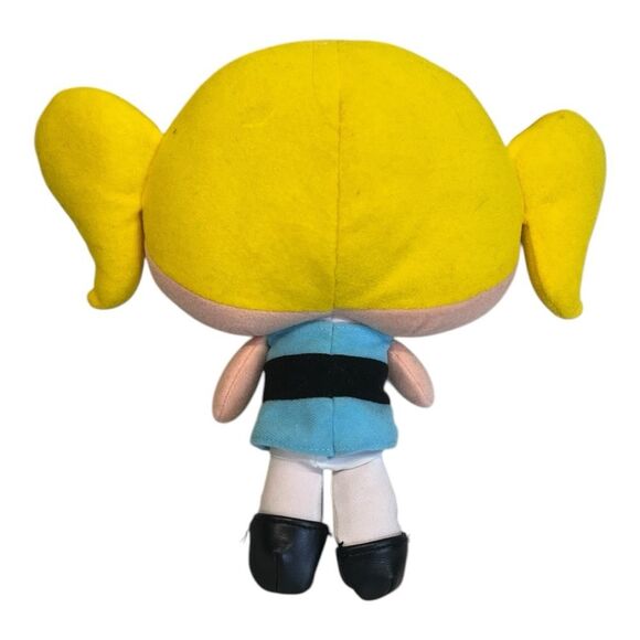 Vintage Powerpuff Girls Bubbles Plush Doll Cartoon Network Faux Leather Shoes 9” - Picture 2 of 3